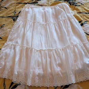 Gold Hawk 3 tiered Eyelet Skirt